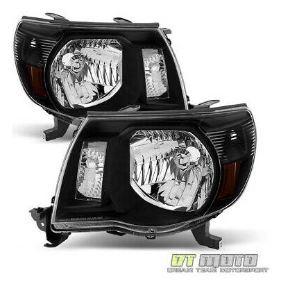 For Black 2005-2011 Toyota Tacoma Truck Headlights Headl Yyk Foto 2