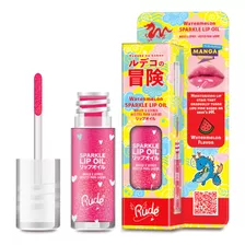 Brillo Labial Manga Sparkle Lip Oil Watermelon Sandia Rude Cosmetics Acabado Brilloso