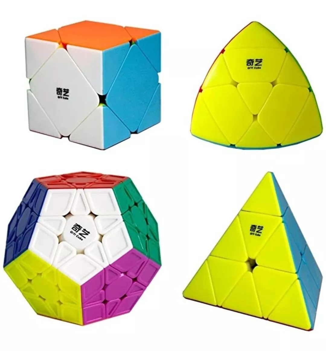 Set De 4 Modelos De Cubo Rubik - Rápidos Profesionales