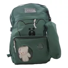 Mochila Escolar Koala Fashion Oso De Peluche + Lapicera