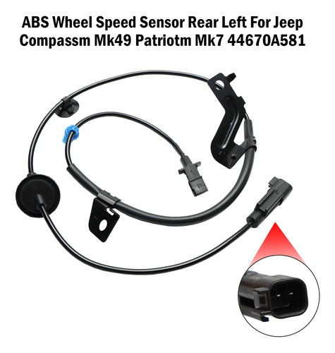 Sensor Abs Trasero Izquierdo Para Jeep Compassm Mk49 Patriot Foto 4