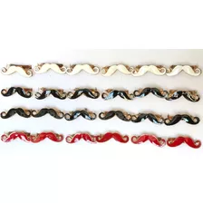 Anillos Mostacho Dorados Ajustable Caja X 24 U Ver Variantes