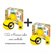 Kit 02 Minions Robô Fujão C/ Controle Pet/kids - P. Entrega