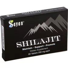 Sayan Pure Shilajit Tablets, 1-2 Month Supply, Organic 60 Dr