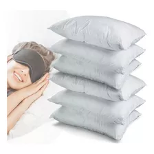 Kit 6 Capas Para Travesseiro Protetor Antiacaro Impermeável Cor Branco Liso