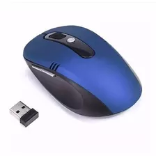 Mouse Sem Fio Wireless 2.4ghz Usb Notebook Alcance 10m Azul