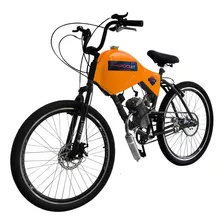 Bicicleta Motorizada 80cc Fr Disc/susp Carenada Rocket Cor Laranja Ktm Tamanho Do Quadro 19