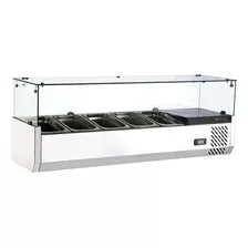 Salad Bar Acero Inox Italy 5 * 1/4 Gn C/recta De Francesco