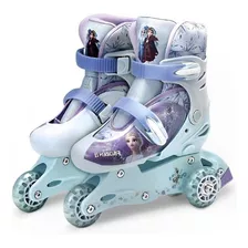 Patins Disney Frozen 3 Rodas Ajustável 29 Ao 32 Fun