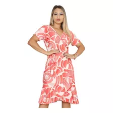 Vestido Envelope Midi Ideal Uso Amamentação