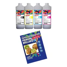 Papel Glossy 210gm 50 Hojas + 4 Litros Para Canon G2110