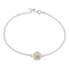 Pulsera Margarita Plata 925 Sunflower Flor Harry Styles 