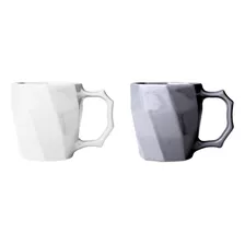 Caneca Cerâmica Café Leite Louça Lisa 260ml Cores Kit 2 Unid