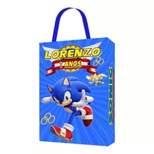 30 Sacolinhas Surpresa Sonic Personalizada