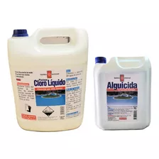 Pack Alguicida 5lt Cloro Líquido 10lt Química Universal