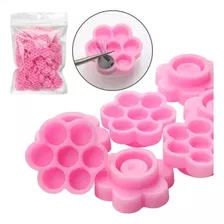 100 Batoques Para Alongamento Cílios Flor Fan Volume Russo