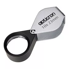 Lupa De Lupa Plegable De Metal Opticron 10x 23 Mm (0,9 )