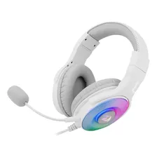 Audífonos Gamer Redragon Pandora 2 H350rgb-1 Lunar White Con Luz Rgb Led