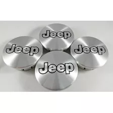 4 Centros Rin Nuevo Jeep 55mm Cherokee Wrangler Metalico