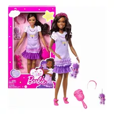 Barbie O Filme Boneca Minha Primeira Barbie Negra E Cachorro