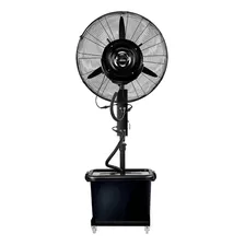 Ventilador Industrial Pedestal Aspa Rociador Humidificador Cantidad De Aspas 3 Estructura Negro Aspas Negro Diámetro 71 Cm Frecuencia 60 Hz Material De Las Aspas Metal