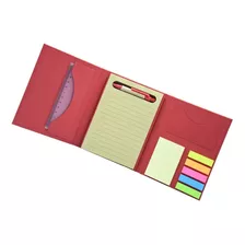 Cuaderno Notas Adhesivas Post Its Block De Notas Ecologico Color Rojo