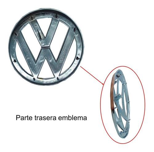 Emblema Persiana Cromado Volkswagen Fox Modelo 2015 A 2020 Foto 3