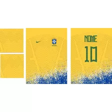  Arte Vetor Camisa Do Brasil 2022-torcedor Degrade 