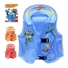 Colete Salva Vidas Inflável Plastico Infantil Hero Squard