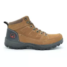 Bota De Hombre Montaña Casuales Confort Piel Ligeras Nh 80t