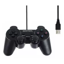 Controle Dualshock Pc Usb Preto Manete Computador Com Fio