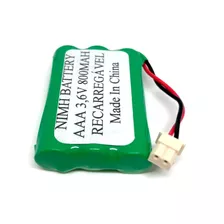 Bateria Para Baba Eletronica 3,6v 800mah Aaa Conector Ml