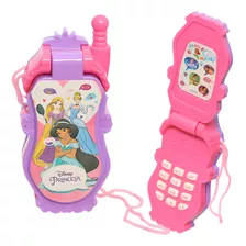 Celular De Brinquedo Flip Infantil Som Princesas Spiderman