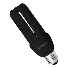 Lâmpada Luz Negra Compacta 3u Blb 20w 220v E27 Ourolux Cor Da Luz Preto