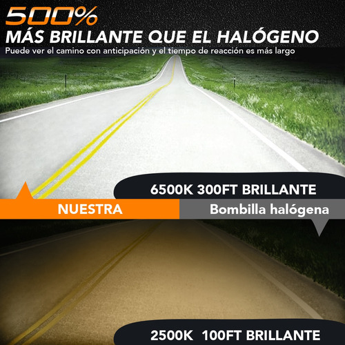 Kit De Focos Led High And Baja 8000 Lm 6000 K For Dodge Foto 9