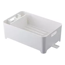 Escurridor De Plástico Para Platos Color Blanco