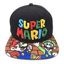 Jockey Gorro Mario Bross Full Print + Bordado