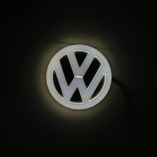 Logotipo Led Volkswagen 4d Color Vw 11 Cm Foto 8
