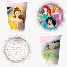 Copos E Pratos Princesas Da Disney - Embalagens Promocionais