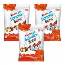 3 Chocolate Kinder Shoco Bons Importado Alemanha 125g