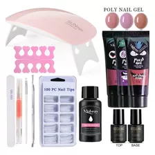 Juego De Cepillos De Uñas Poli Extention Gel, 15 Ml, 13 Unid