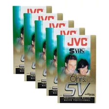 Fita De Video Super Vhs Jvc St-120sv 120min 5 Unidades