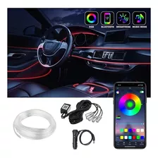 Luzs Interior Del Coche Tira De Led 5in1 6m Rgb App Control