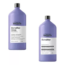 Shampoo De Brilho E Condicionador Loreal Blondifier 1500ml