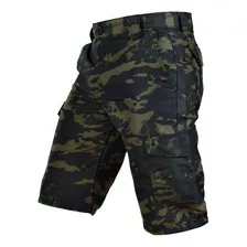 Kit 2 Bermudas Poly Rip Stop 6 Bolsos Tática Camuflada