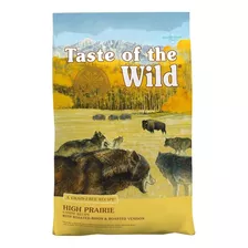 Alimento Taste Of The Wild High Prairie Canine Para Perro Adulto Todos Los Tamaños Sabor Bisonte Asado Y Venado Asado En Bolsa De 5lb