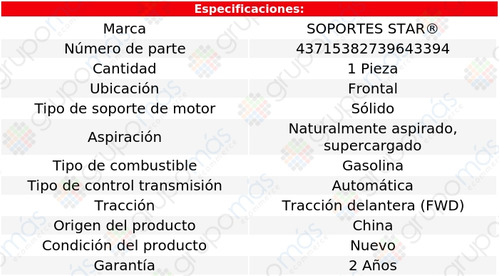 Soporte Motor Frontal S Star Lss 3.8l V6 1996_1999 Foto 2