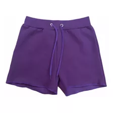 Short Feminino Moletom Liso Adulto Modelo Curto