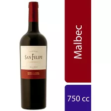 Botella De Vino Tinto Malbec San Felipe La Rural X 750 Ml