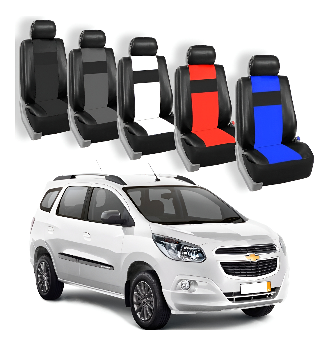 Fundas Cubre Asientos Auto Cuero Ecologico Chevrolet Spin.